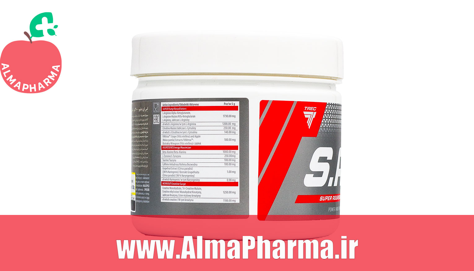 ترکیبات پودر اس ای دبلیو ترک نوتریشن 200 گرم