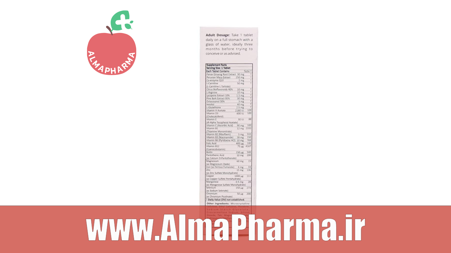 ترکیبات قرص ویتا هی کانسپشن نوتراکس