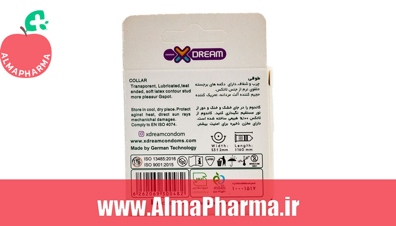 اطلاعات کاندوم فضایی ایکس دریم مدل طوقی Collar