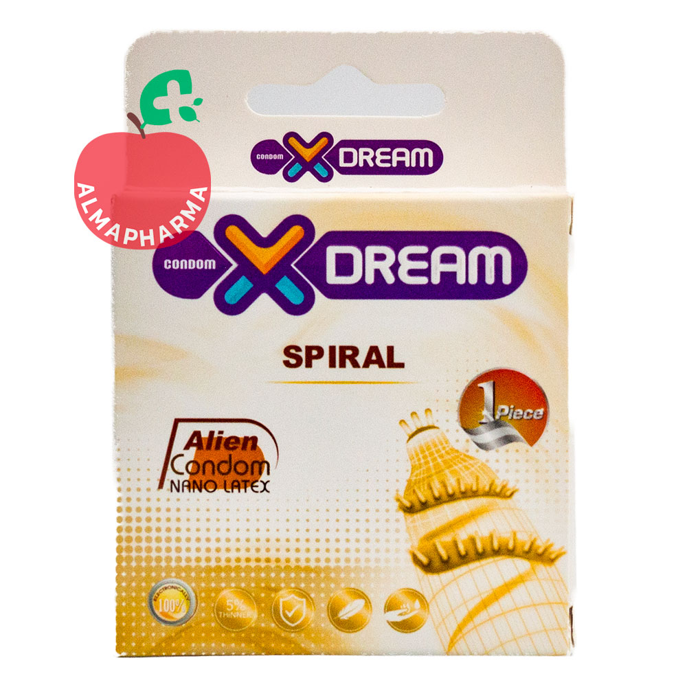 کاندوم فضایی ایکس دریم مدل چرخشی Spiral