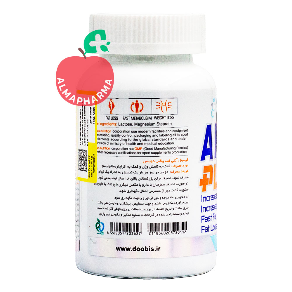 توضیحات کپسول آنتی فت پلاس دوبیس