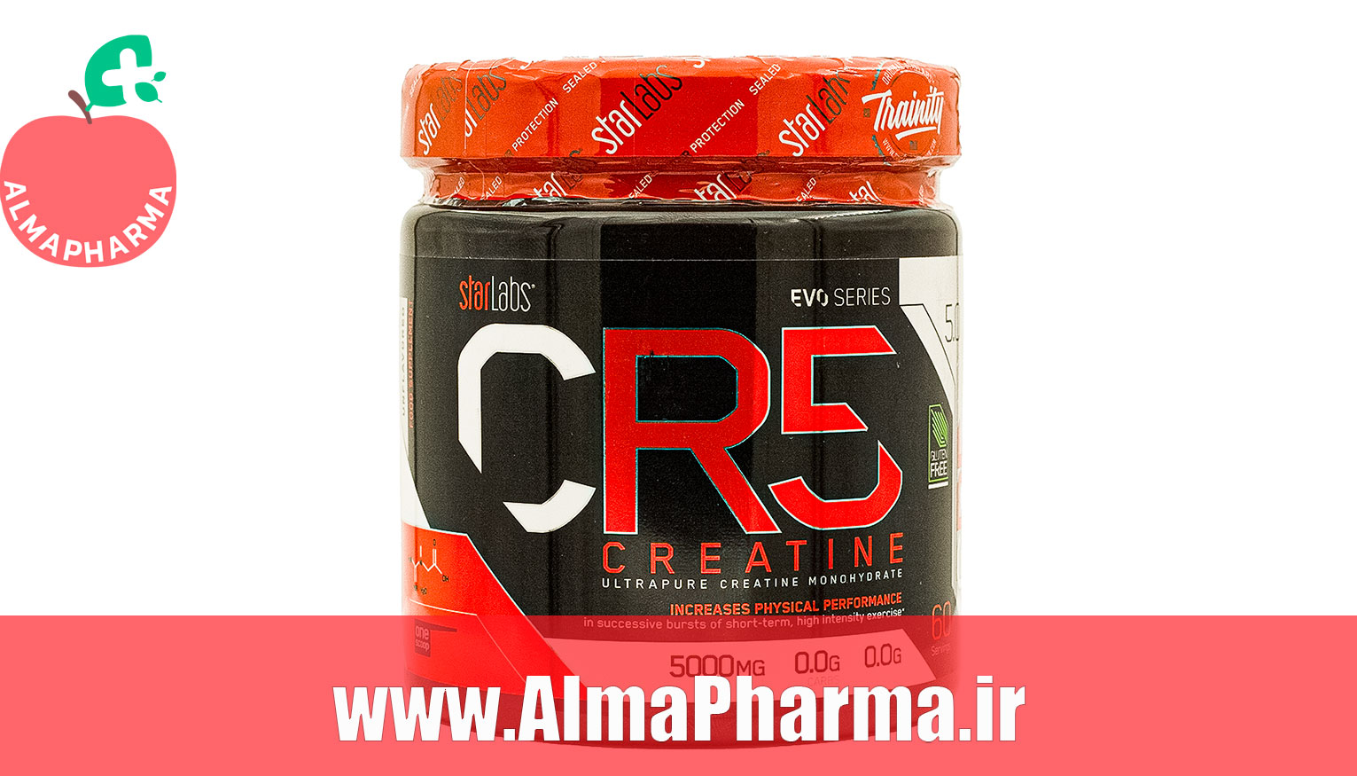 خرید پودر کراتین مونوهیدرات سی آر 5 استارلبز نوتریشن