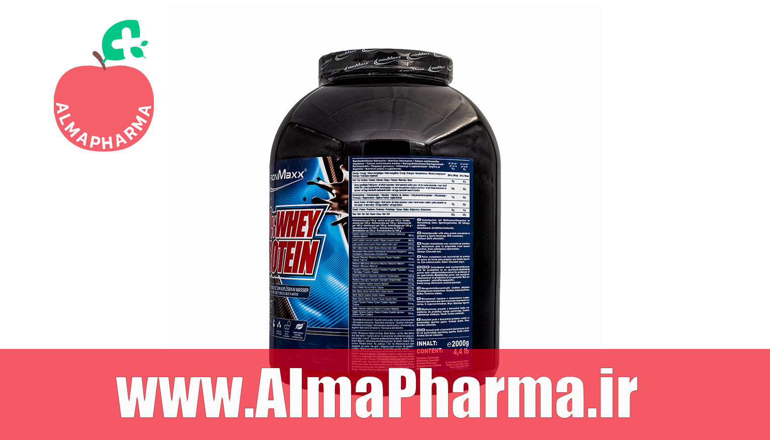 ترکیبات پودر پروتئین وی 100 درصد آیرون مکس