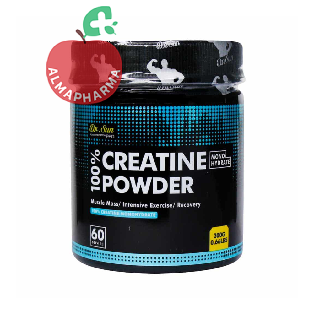 پودر کراتین مونوهیدرات دکتر سان 300 گرمی