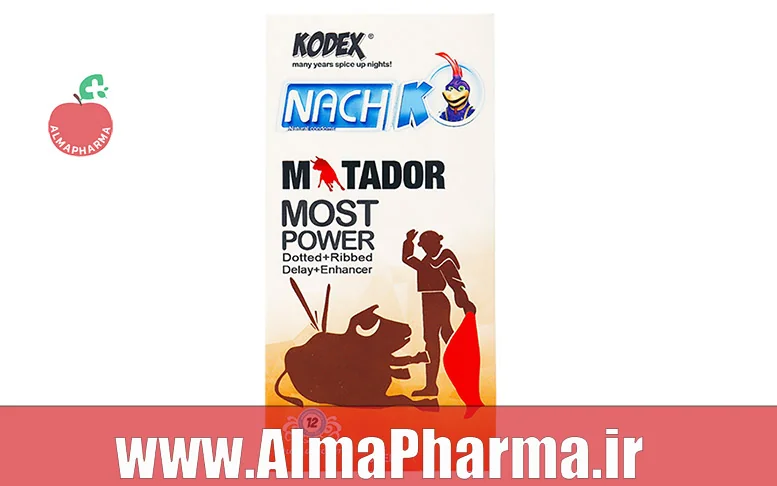 بنر نمای جلویی کاندوم خاردار و حلقوی کدکس مدل ماتادور برای تماس متفاوت، تاخیر و لوبریکانت LA و NI