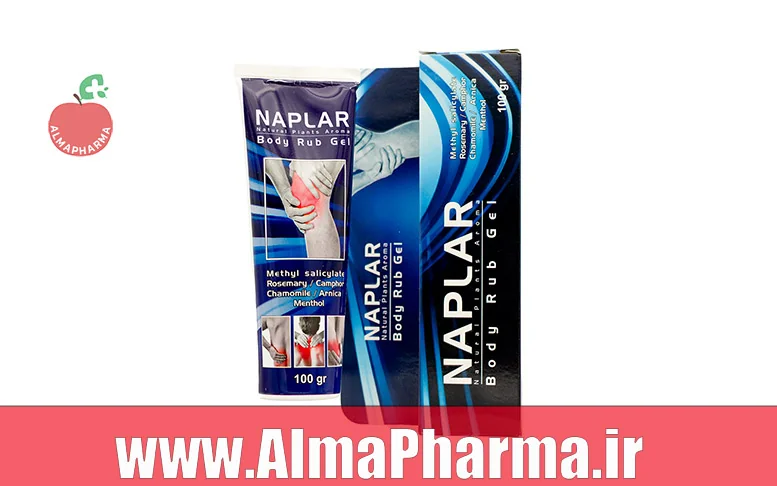 بنر نمای جلویی ژل خنک کننده بدن ناپلار برای اسپاسم، کوفتگی و دردهای موضعی بدن