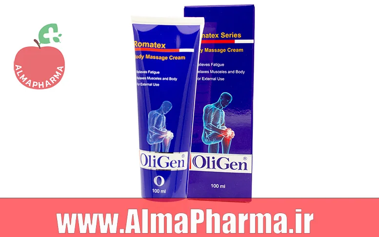 بنر نمای جلویی کرم رماتکس الی ژن برای ماساژ بدن، رفع خستگی و شل شدن عضلات