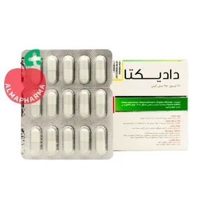 نمای جلویی کپسول دادیکتا سنابل دارو 30 عددی