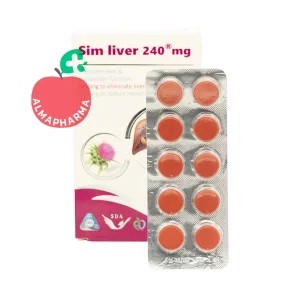 نمای جلویی قرص سیم لیور 240 سیمرغ دارو عطار 30 عددی