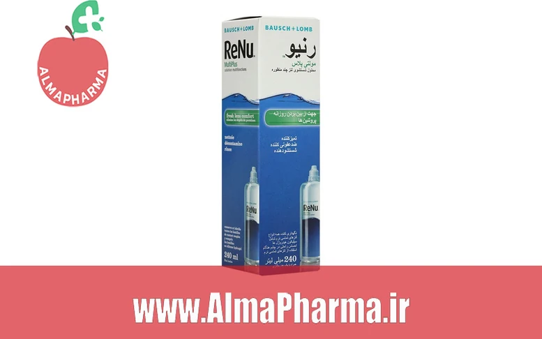 بنر محلول شستشوی لنز رنیو مولتی پلاس بوش اند لومب نمای جلو