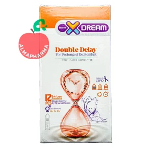 نمای جلویی کاندوم تاخیری مضاعف ایکس دریم مدل Double Delay