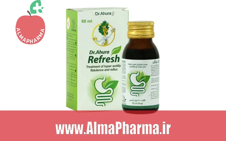 Ahura Darou Refresh قطره گیاهی گوارش ۶۰ میلی لیتر