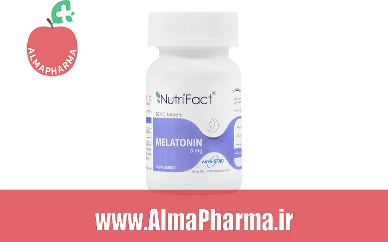 Nutri Fact Melatonin ۳ mg ملاتونین آریا دارو ۳۰ عددی