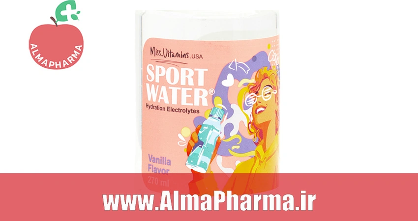 Miss Vitamins Sport Water محلول الکترولیت ورزشی وانیل ۲۷۰ میلی لیتر