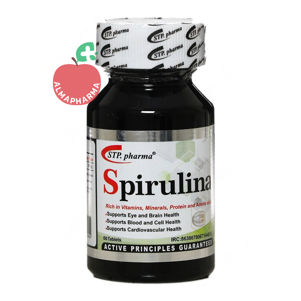 قرص جلبک اسپیرولینا STP Pharma بسته ۶۰ عددی