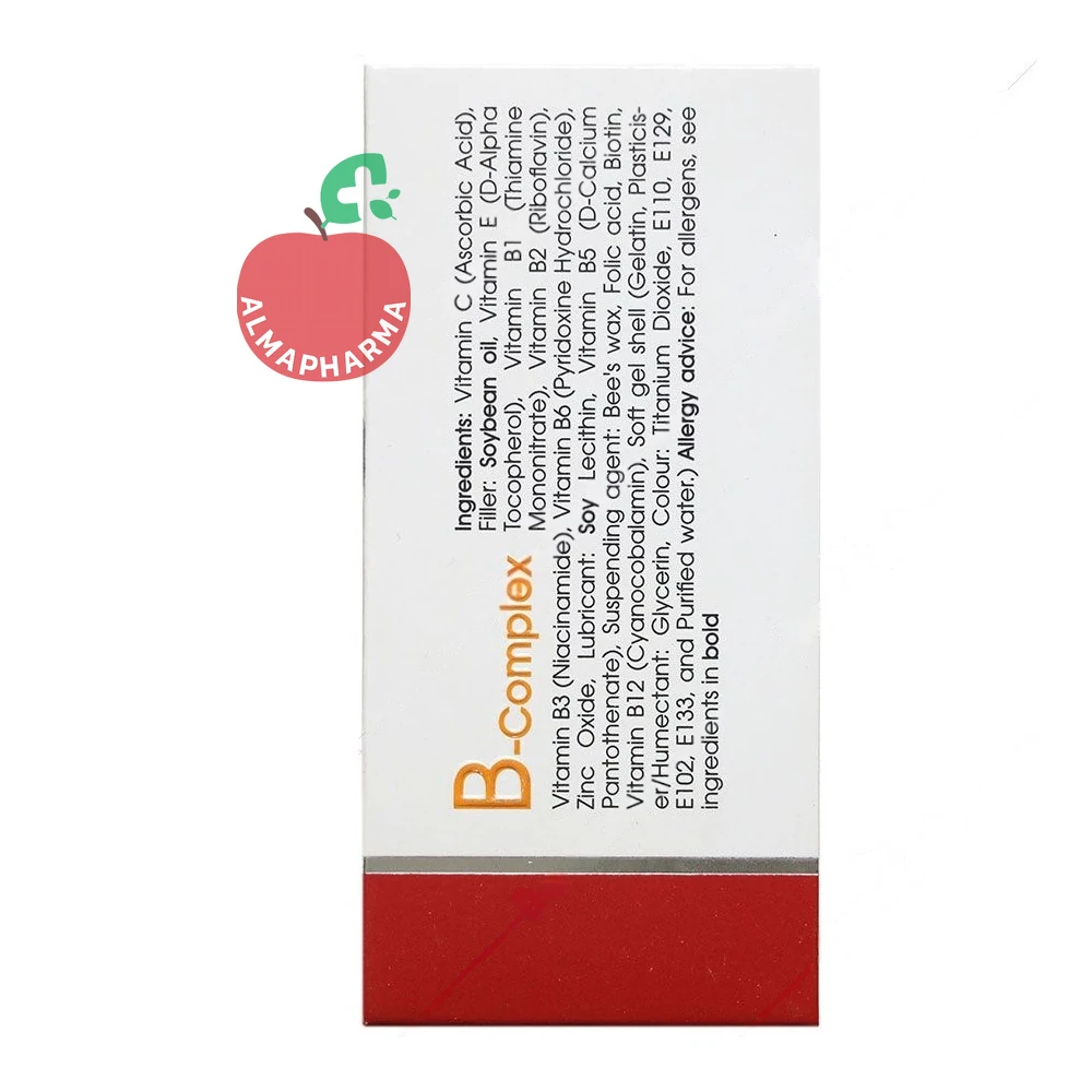 نمای بغل Viva Tune B Complex ۶۰ Softgels