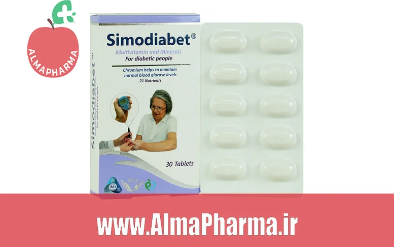 بنر تبلیغاتی قرص سیمودیابت سیمرغ دارو عطار ۳۰ عددی - مکمل تخصصی مولتیویتامین دیابتی