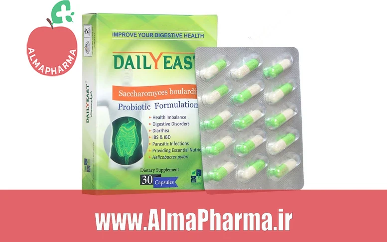 بنر تبلیغاتی کپسول دیلیست پروبیوتیک زیست تخمیر ۳۰ عددی - مکمل تخصصی سلامت گوارش