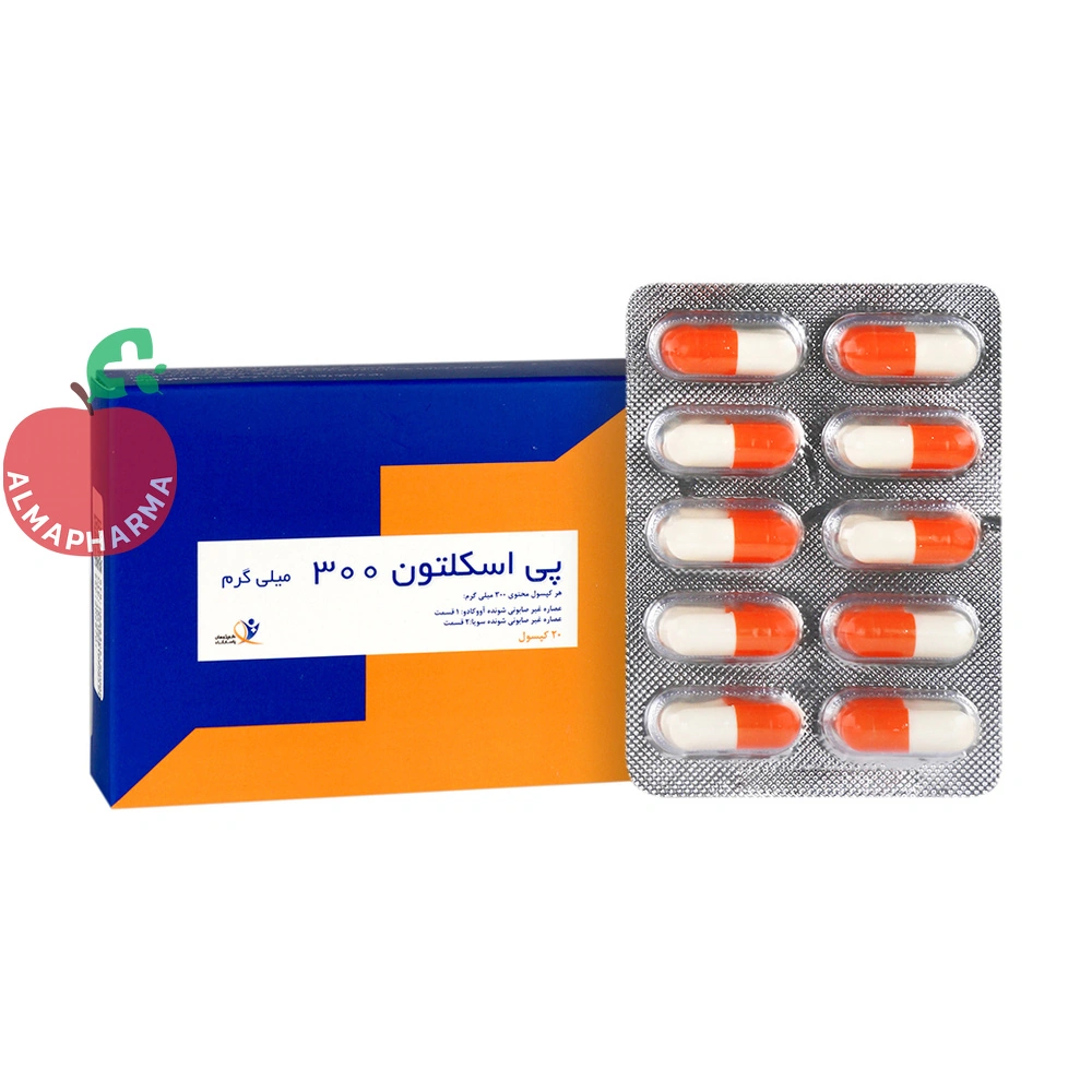کپسول پی اسکلتون 300 میلی گرم دارو پژوهان 20 عددی