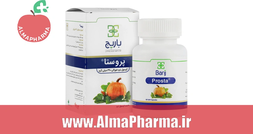 بنر تبلیغاتی کپسول نرم پروستا ۳۹۰ میلیگرم باریج اسانس ۶۰ عددی - مکمل تخصصی سلامت پروستات