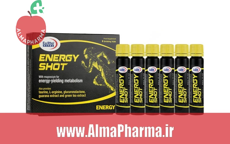 بنر تبلیغاتی ویال خوراکی انرژی شات یوروویتال ۶ عددی - مکمل تخصصی افزایش انرژی و عملکرد ورزشی