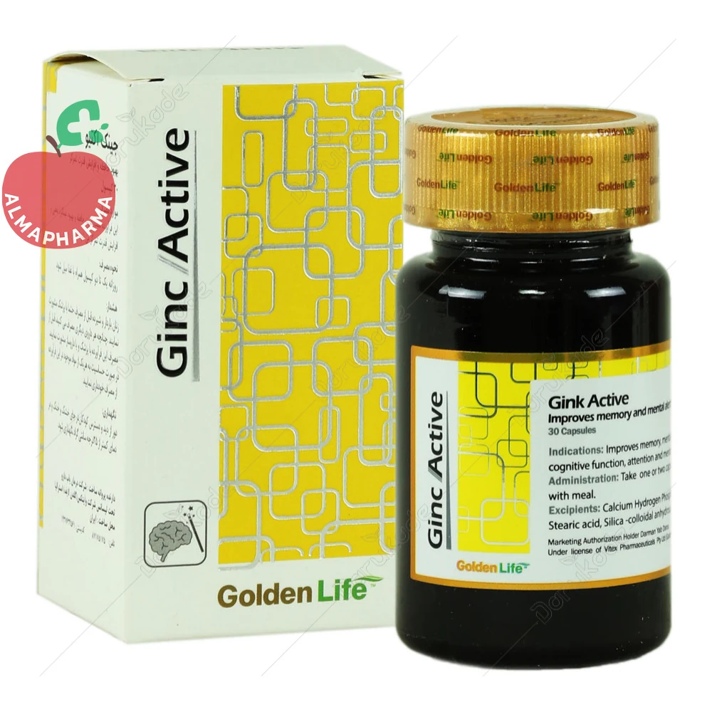 کپسول جینک اکتیو گلدن لایف 30 عددی