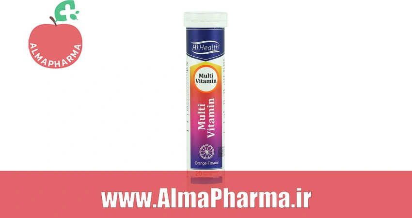 بنر تبلیغاتی قرص جوشان مولتی ویتامین های هلث ۲۰ عددی - مکمل تخصصی ویتامین و مینرال روزانه