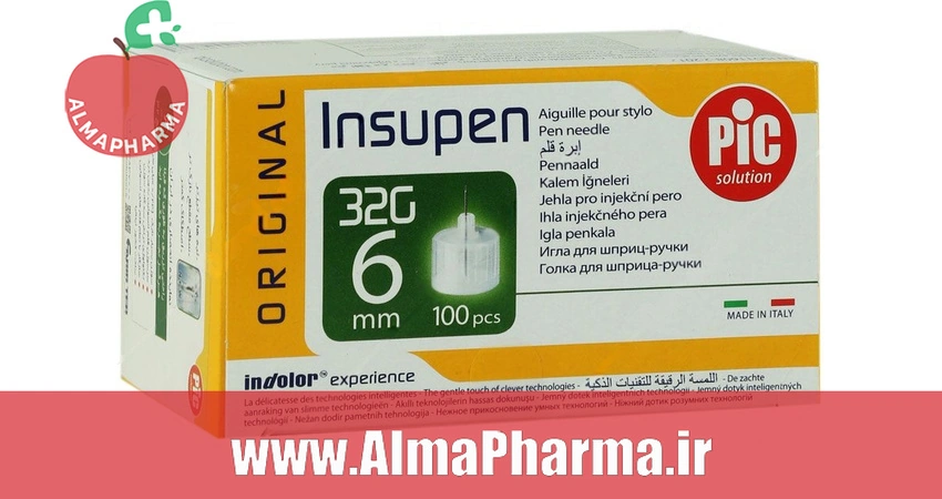 بنر محصول سر سوزن قلم انسولین ۶ میلیمتری پیک سلوشن ۱۰۰ عددی - سرسوزن استریل و کمدرد
